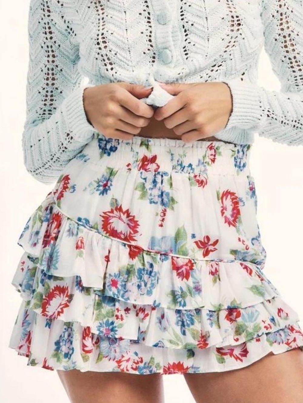 LOVESHACKFANCY MINI SKIRT